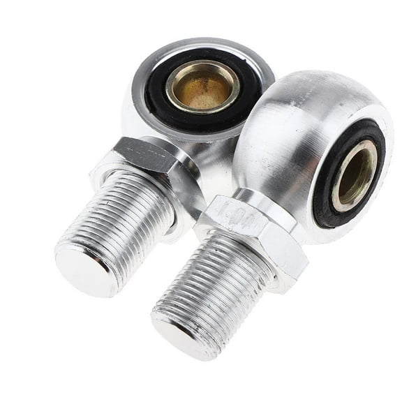 2pcs Custom Motorcycle Shock Absorber Rear Round Eye Adapters 10mm Sliver