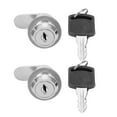 2pcs Cylinder Cam Locks AntiCorrosion Secure Hardware with 4 Keys for