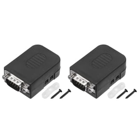 2pcs D-sub DB9 Breakout Board Connector 9-pin Male RS232 Serial Adapter Solderless Terminal Block for CNC