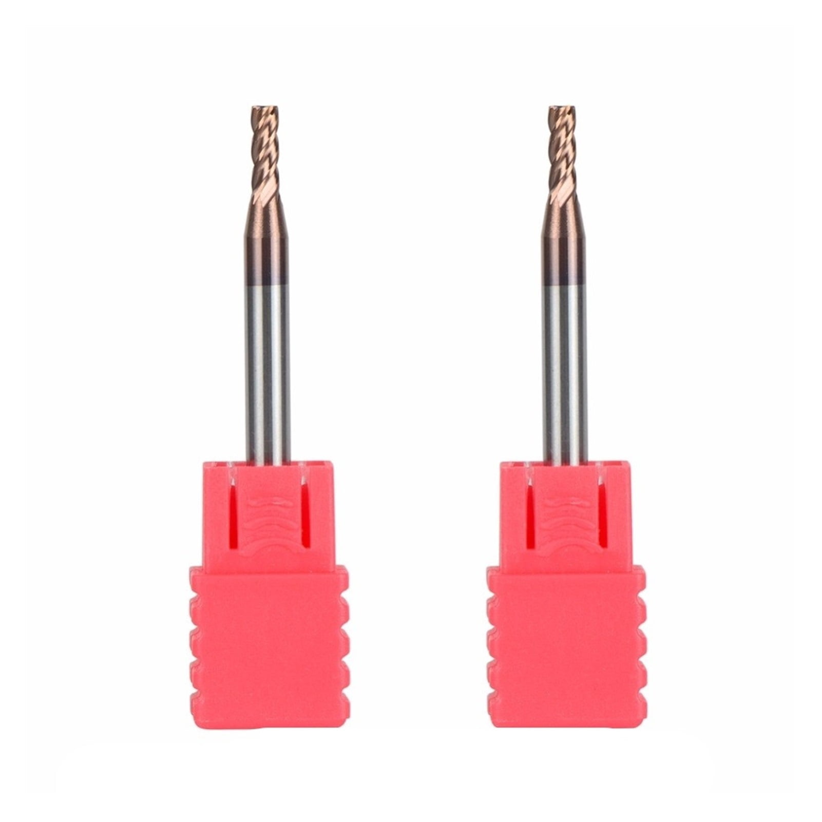 2pcs D3-4-50 Tungsten Steel End Mills 4 Flute Flattened Head CNC Milling HRC55 Carbide End Mills