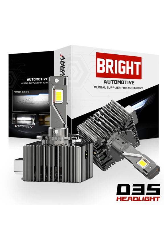 Pair D3S LED Headlight Bulbs 6000K Diamond White, Plug&Play
