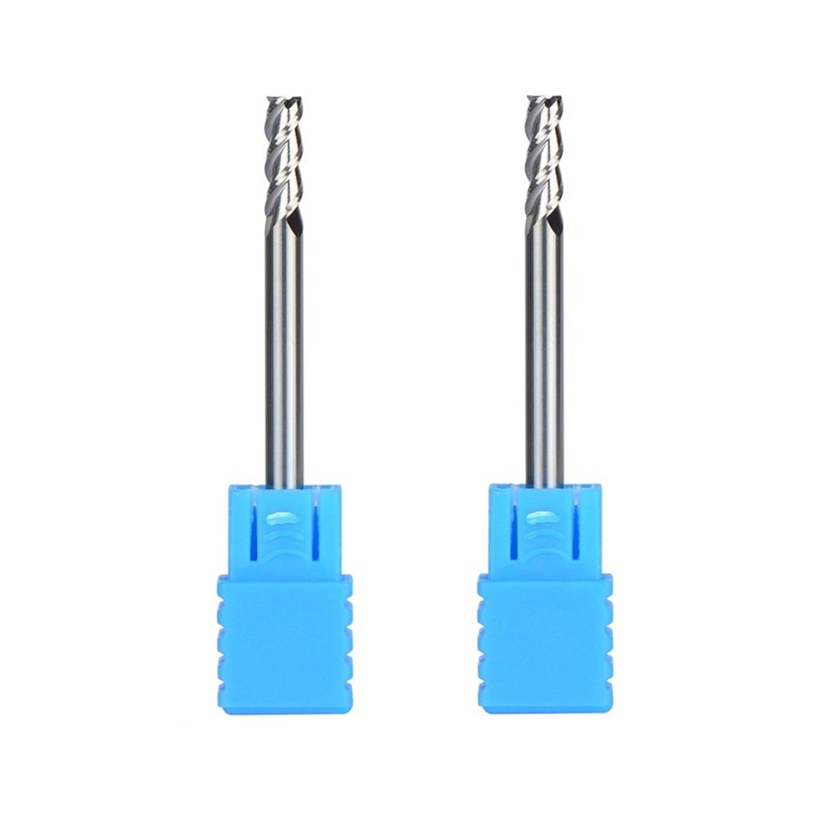 2pcs D4-4-50 Tungsten Steel End Mills 3 Flute Flattened Head Milling Cutters Carbide End Mills Machining for Aluminum