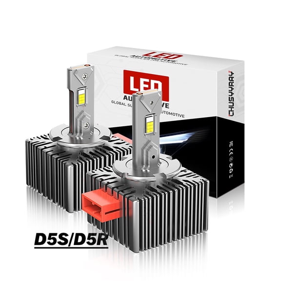 2pcs D5S LED Headlight Bulb 6500K White 30000LM 100% Plug-N-Play LED Upgrade Kit