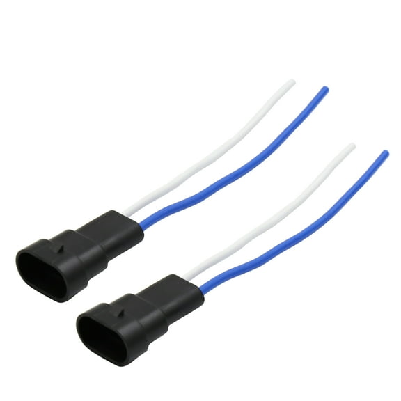 2pcs DC 12V 9005 9006 H11 Wire Harness Socket Car Light Bulb Connector