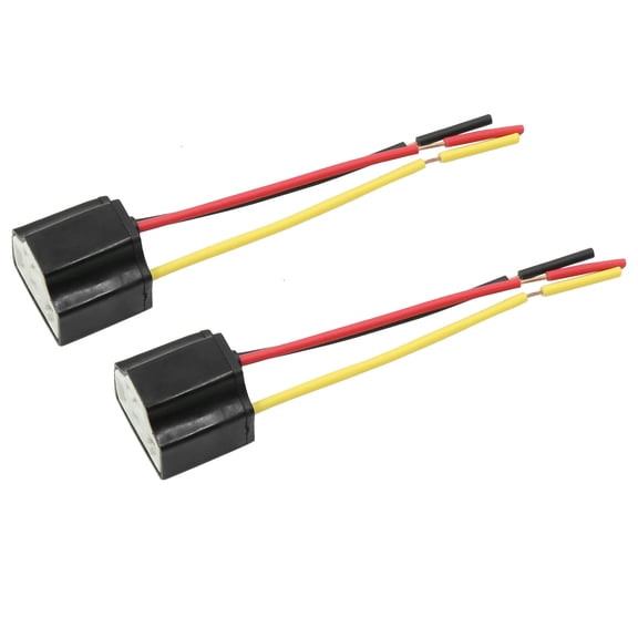 2pcs DC 12V H4 Light Wiring Harness Socket Extension Adaptor for Car