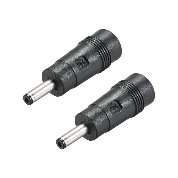 2pcs DC Power Converter,4.0mm x 1.35mm Male to 5.5mm x 2.1mm Female Adapter Connector