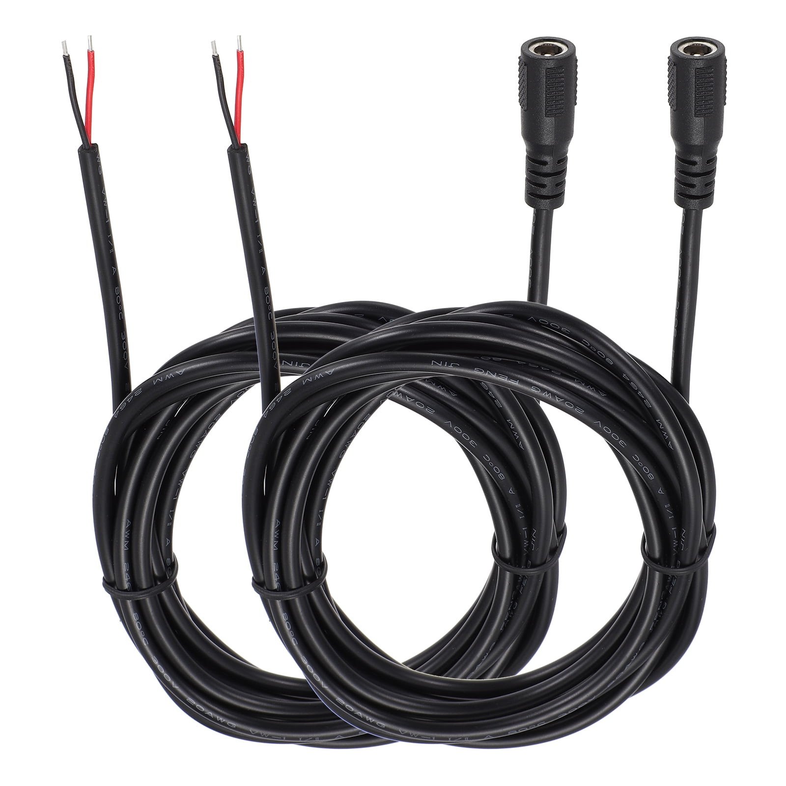 CERRXIAN DC5521 Power Pigtails Kabel, 1.6 FT 14AWG 5.5mm X 2.1 Mm DC Male Bare Wire Open End Power Wire, DC Supply Repair Kabel Für CCTV Sicherheitskamera LED Strip Light Etc-2 Pcs - View #12