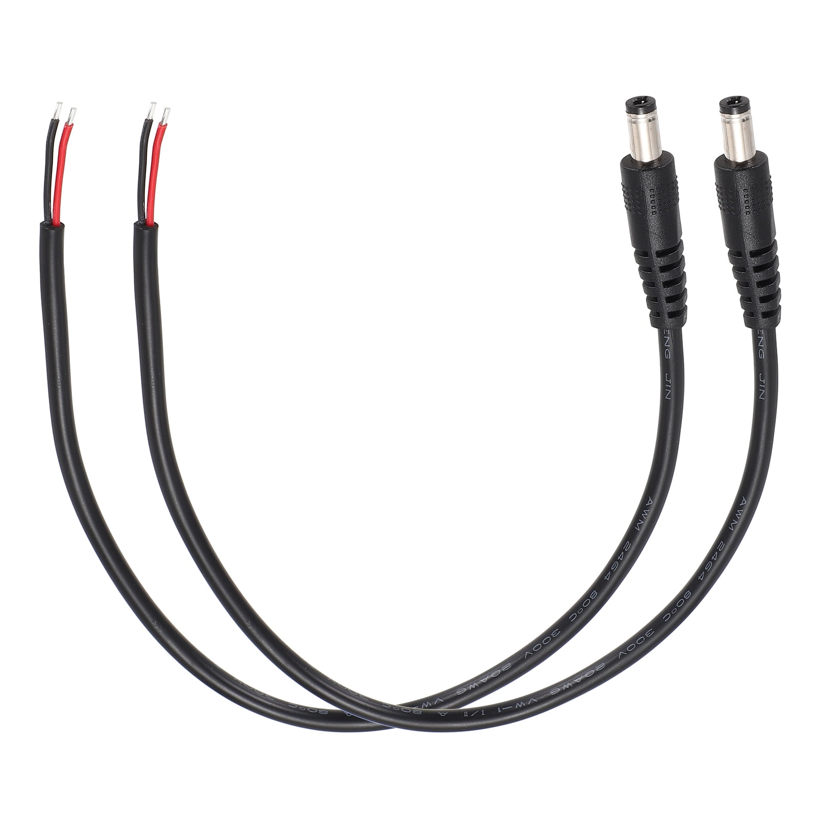 2pcs DC Power Pigtails Cable, 5.5mm X 2.5mm Male Barrel Plug Connector To Bare Wire Open End 50cm For Cctv Camera Dvr Led Strip - View #10