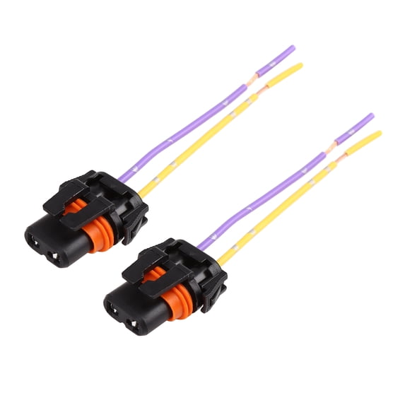 2pcs DC12V 9006 HB4 Female Bulb Adapter Wire Lamp Sockets for Car Light