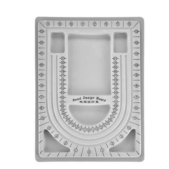 WHAMVOX Bead Organizer Tray 2pcs Bead Design Board For Jewelry Craft Measurement