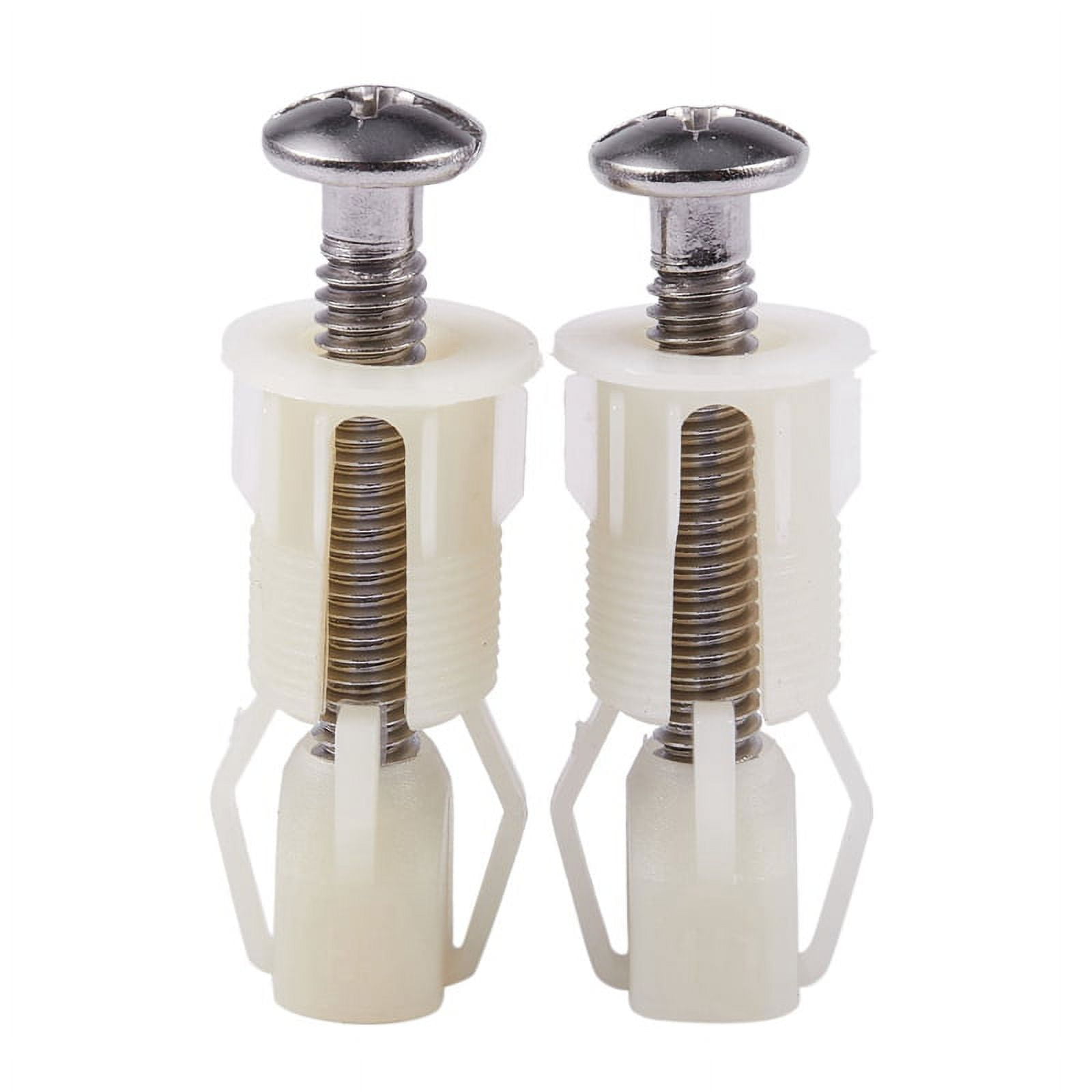 2pcs DIY Plastic Toilet Screws Fixings Fit Toilet Seats Hinges Repair ...