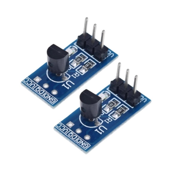 2pcs DS18B20 Temperature Measurement Water Sensors Module Board For Arduino Project With High Accuracy Output LED
