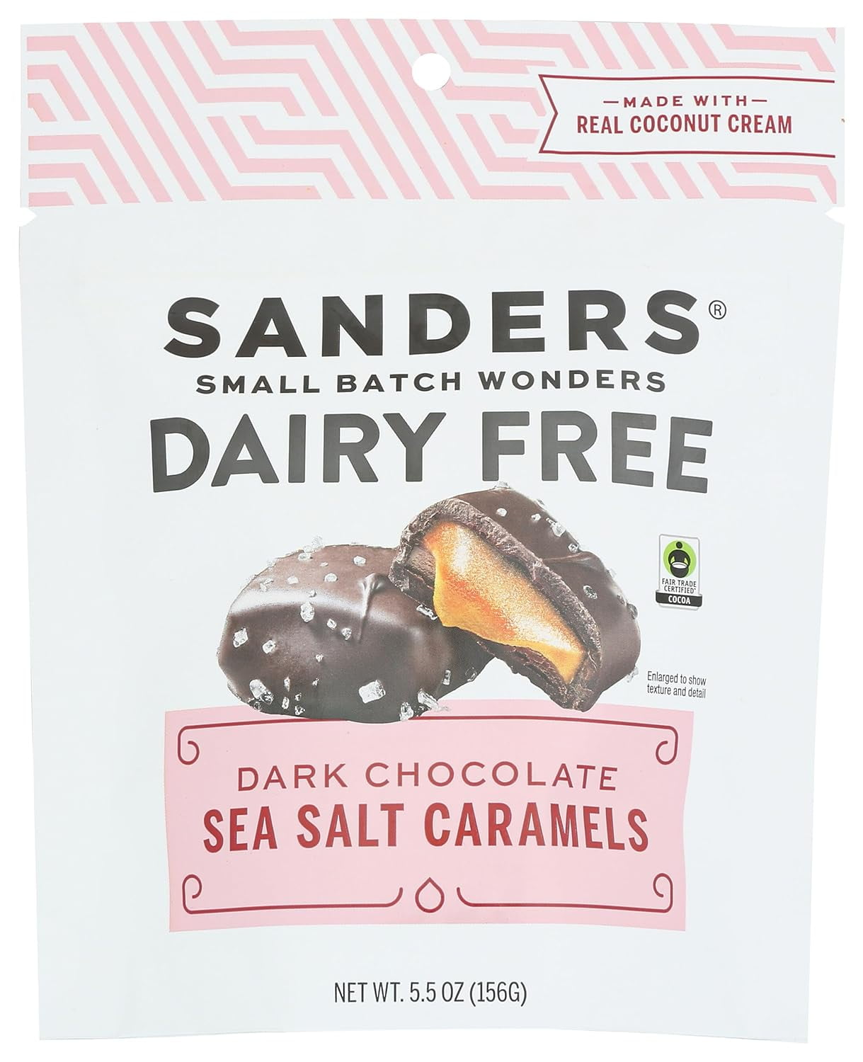 2pcs Dairy Dark Chocolate Sea Salt Caramels, 5.5 OZ