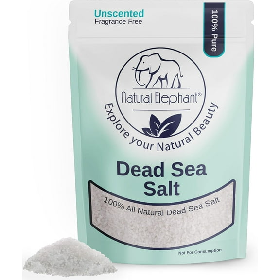 2pcs Dead Sea Bath Salt | 1 Pound Bag (16oz) | 100%   Pure| Coarse Grain | Ideal for Baths  Soaks