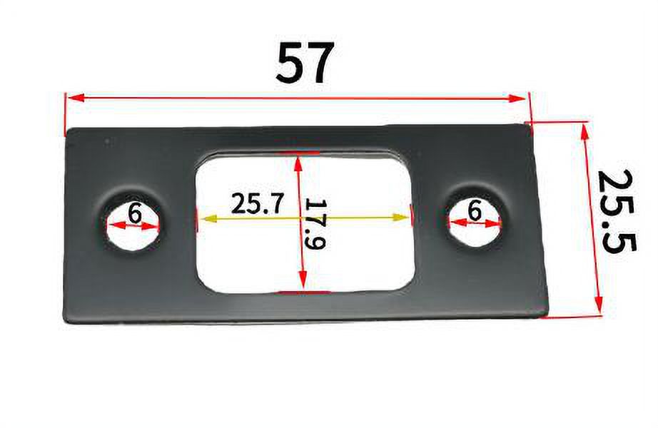 2pcs Deadbolt Strike Plate Hole Filler Door Reinforcement Plate