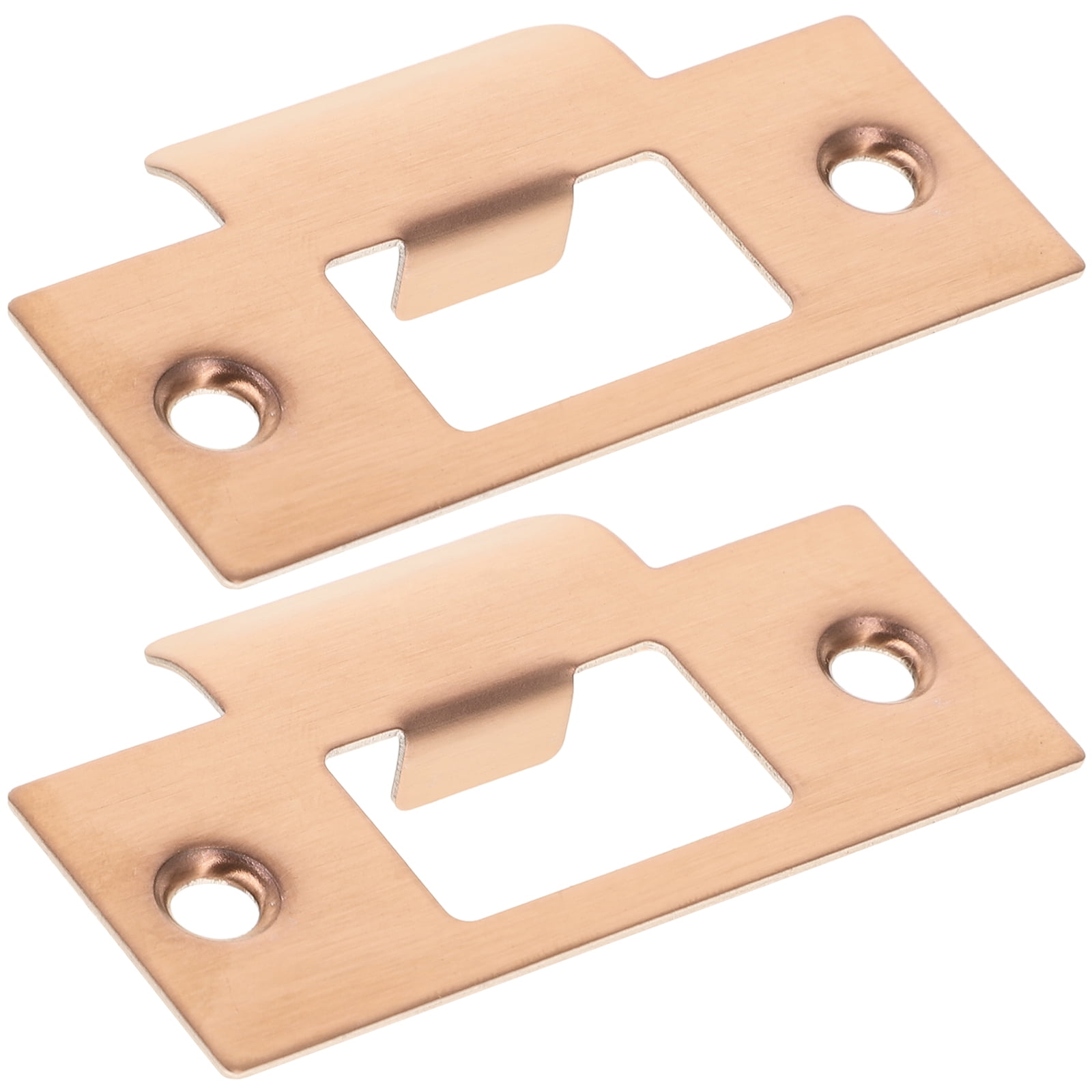 2pcs Deadbolt Strike Plate Stainless Steel Door Hole Cover Plate Hole Filler
