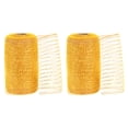 thumbnail image 1 of 2pcs Decorative Mesh, 5.9in x 10 Yard Mesh Ribbon Roll Foil Metallic for Christmas Tree Decoration, Gold, 1 of 6