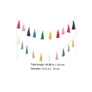 Hangnuo Colorful Ribbon Tassel Garland Already Assembled For
