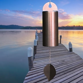 2pcs Deep Resonance Serenity Bell Windchime - Aousthop Musically Tuned Chime Heroic Windbell, Metal Hanging Wind Chime Handcrafted Steel Bell, Plays Beautifully in The Wind Antique