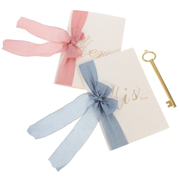 Set of 2 Elegant Wedding Vow Cards Made from Premium Paper for Romantic Wedding Ceremonies and Keepsakes