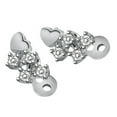 thumbnail image 1 of 2pcs Dermal Anchor Tops and Base Titanium Steel Piercing Jewelry Heart 3-, 1 of 8