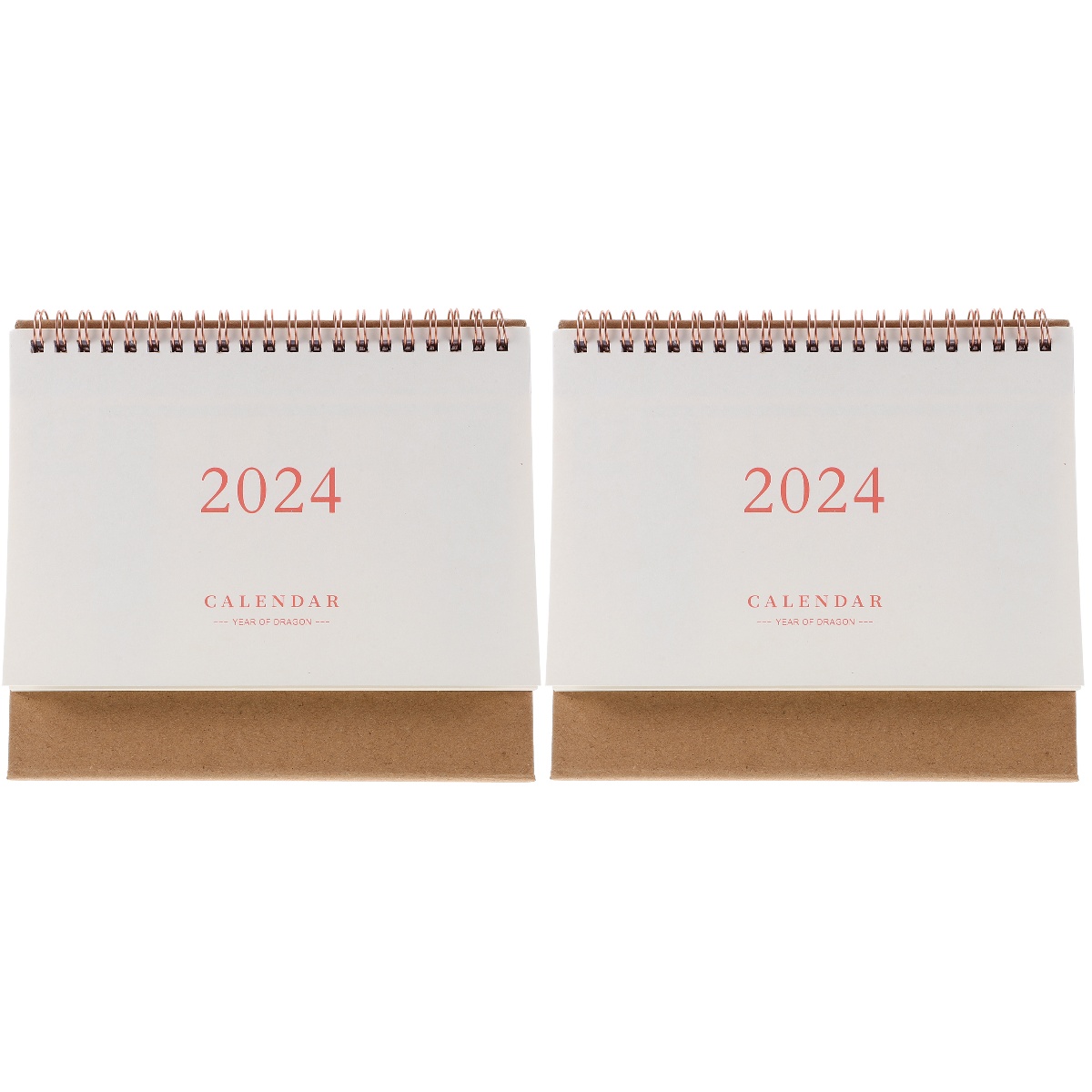 2pcs Desk Calendar 2024 Reusable Desk Calendar Office Small Calendar