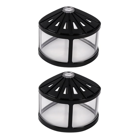 2pcs Desk Display Betta Fish Tanks for Pet Fish with Covered Top and Clear View
