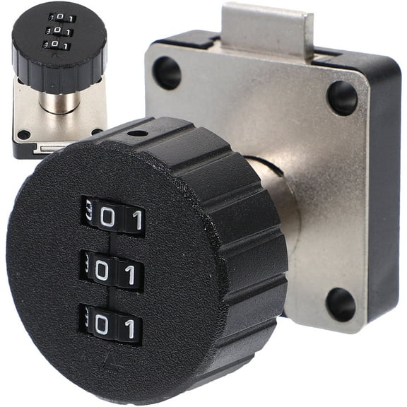 2pcs Desk Drawer Combination Lock Bedside Table Lock Cabinet Safety Lock