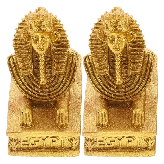 2pcs Desktop Ornament Collectible Figurine Statue Sculpture Figure Historical