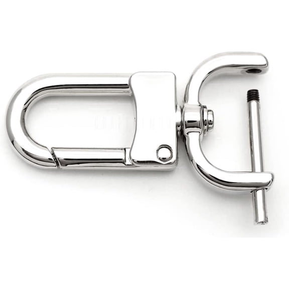 CRAFTME STUDIO Silver 1" Detachable Swivel Snap Hook Clasp (2pcs) with Screw Bar – Bag Strap Replacement Hardware (VT99)