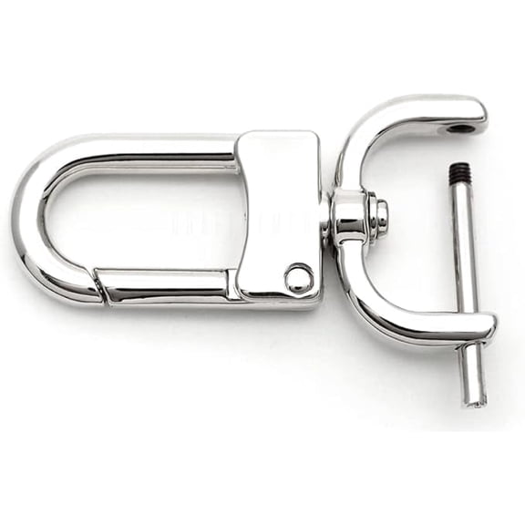 CRAFTME STUDIO Silver 3/4" Detachable Swivel Snap Hook Clasp (2pcs) with Screw Bar – Bag Strap Replacement Hardware (VT99)