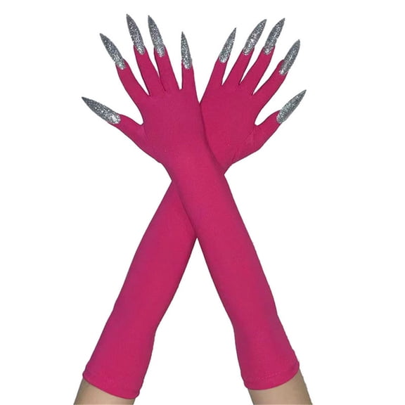 2pcs Devil Scary Long Mittens Corpse Hands Gloves Hand Reapers Gloves for Various Costumes
