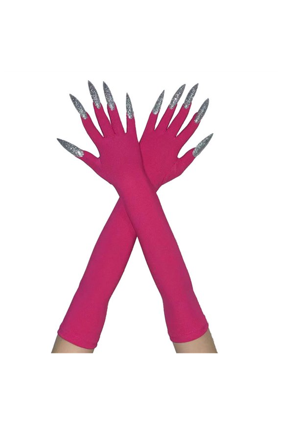 2pcs Devil Scary Long Mittens Corpse Hands Gloves Hand Reapers Gloves for Various Costumes