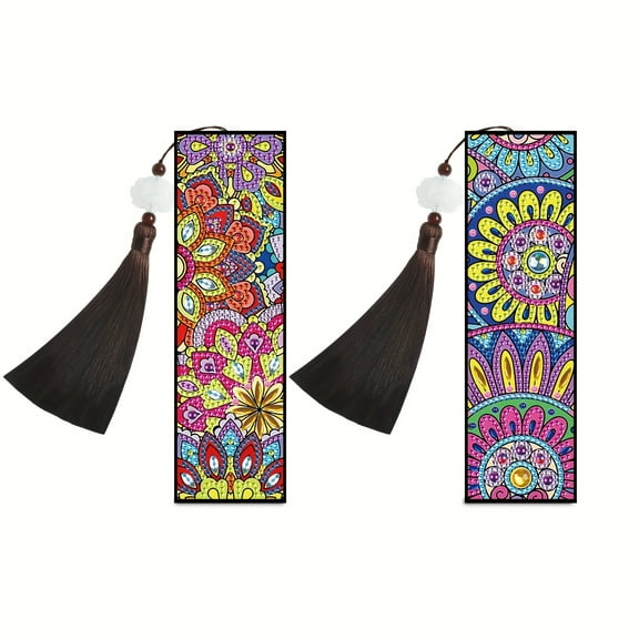 2pcs Diamond Art Painting Kit Bookmark Odd Patterns