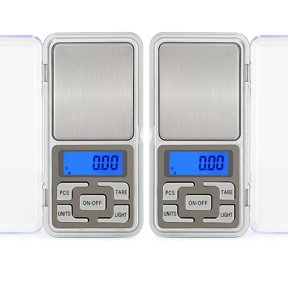 2pcs Digital Pocket Scales Gram Food Scale Capacity 500g Kitchen Portable Scale Small Mini Cooking Scale Lab Analytical Scale Accuracy 0.01g