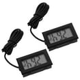 2pcs Digital Thermometers Fish Tank Thermometer Small Indoor