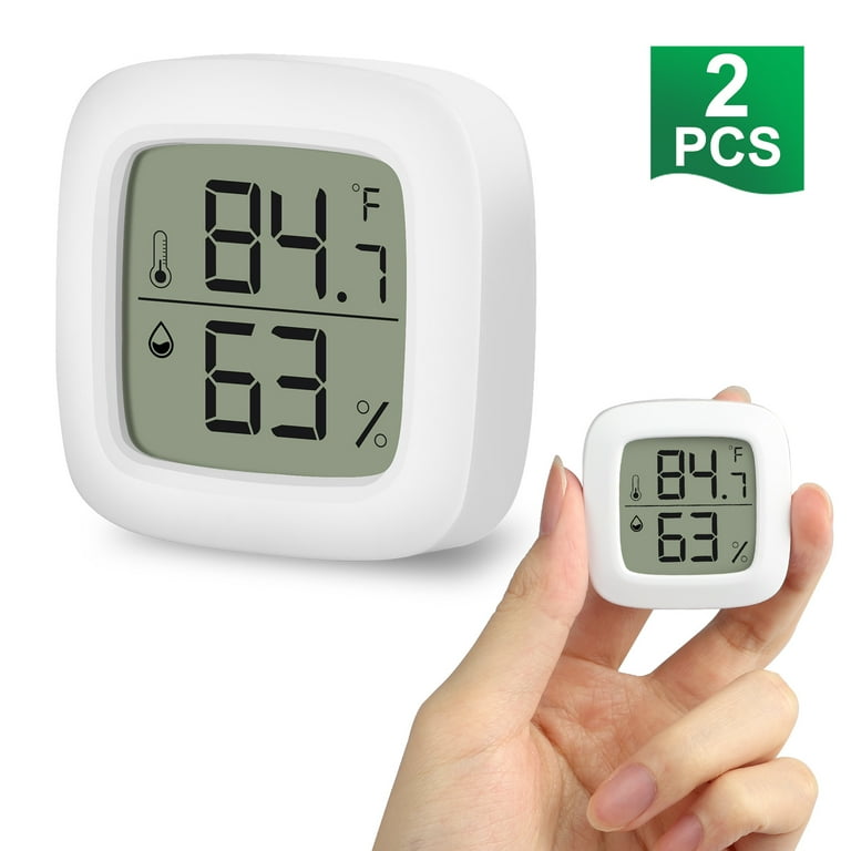 Mini Digital Thermometer 2-Pack Hygrometer Indoor Humidity Monitor