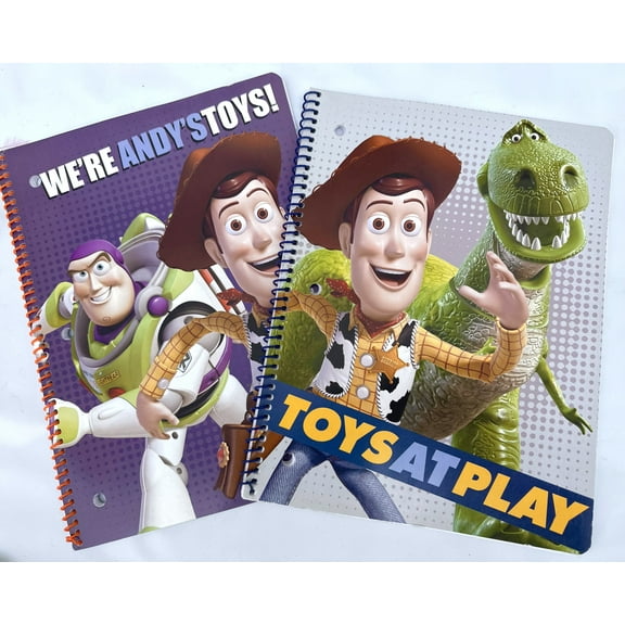 2pcs Disney Toy Story Buzz Spiral Notebook - Buzz Woody And Rex Dinosaur Notebook