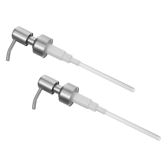 2pcs Dispenser Pump Stainless Steel And Lotion Dispenser Pumps Kitchen Dispenser Pump Replacement for Regular Mouth Bottle