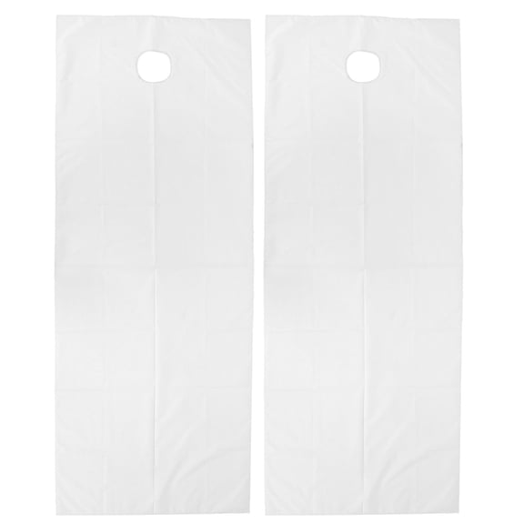 2pcs Disposable Bed Sheets Breathable Waterproof Polyester Massage Bed Cover for Beauty Salon(White Blue )