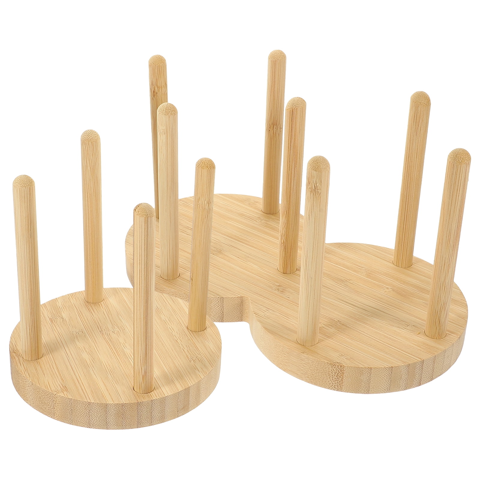 2pcs Disposable Coffee Cup Dispenser Bamboo Paper Cup Holder Stand