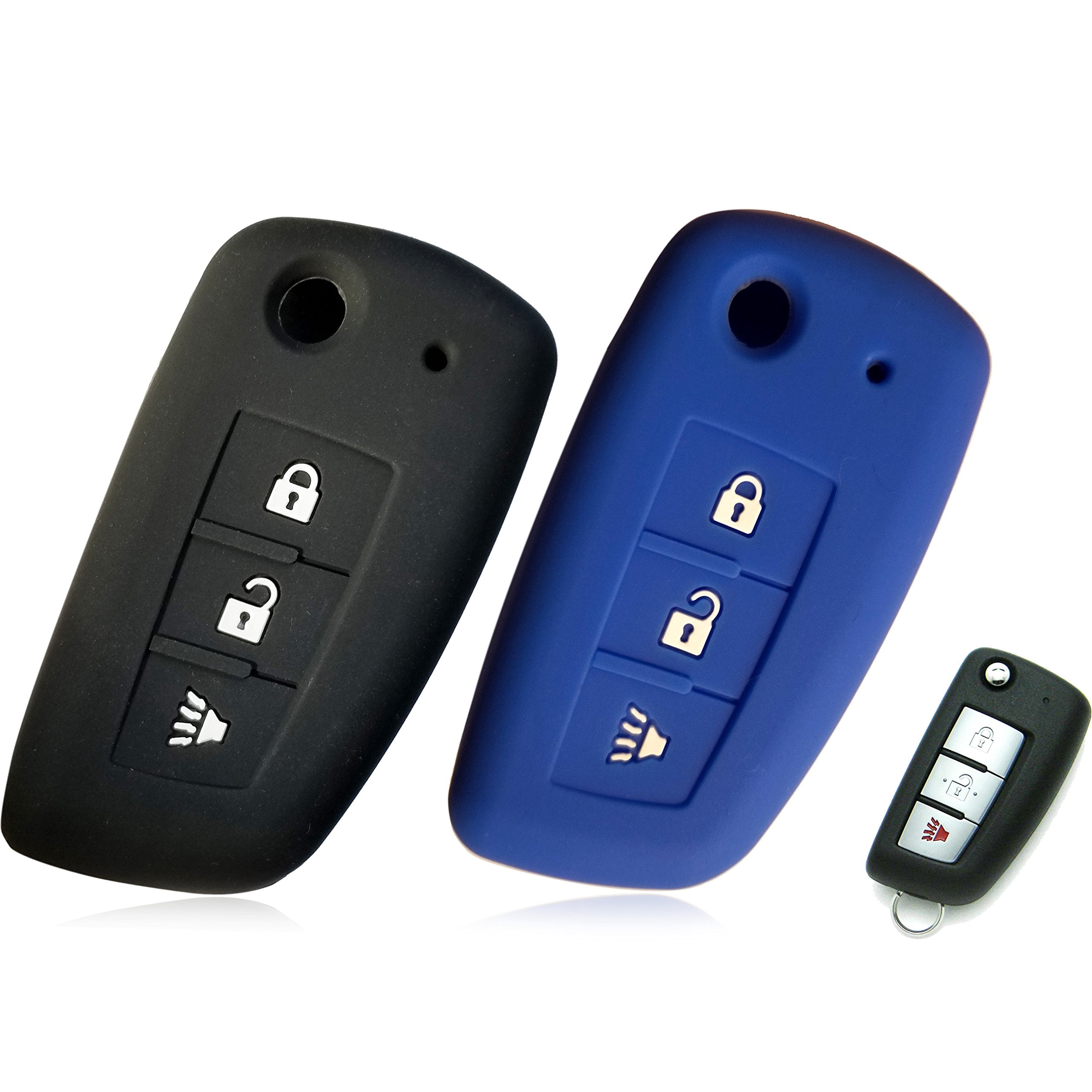 2pcs Dobrev 3 Button Silicone Case Protector Key Fob Cover Smart Car ...