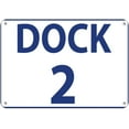 2pcs Dock 2 Activity Sign Loading Zone Loading Dock Number Vinyl