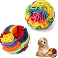 2pcs Dog Snuffle Ball Toy, 5.9inch Natural Foraging Snuffle Ball for Dogs Interactive Dog