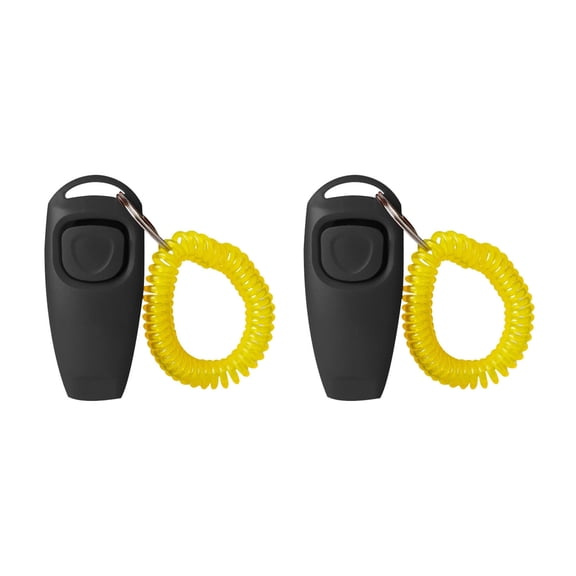2pcs Dog Training Tool Clickers Whistles with WristStrap For Effective Commands And Behavior Control for Outdoor Indoor