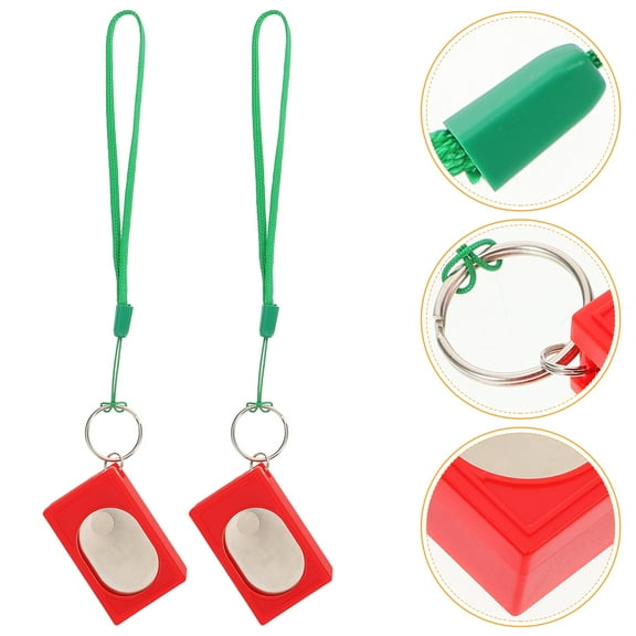 PENIKOKO Dog Training Clicker Red 2Pcs 9.4x1.3x0.6In