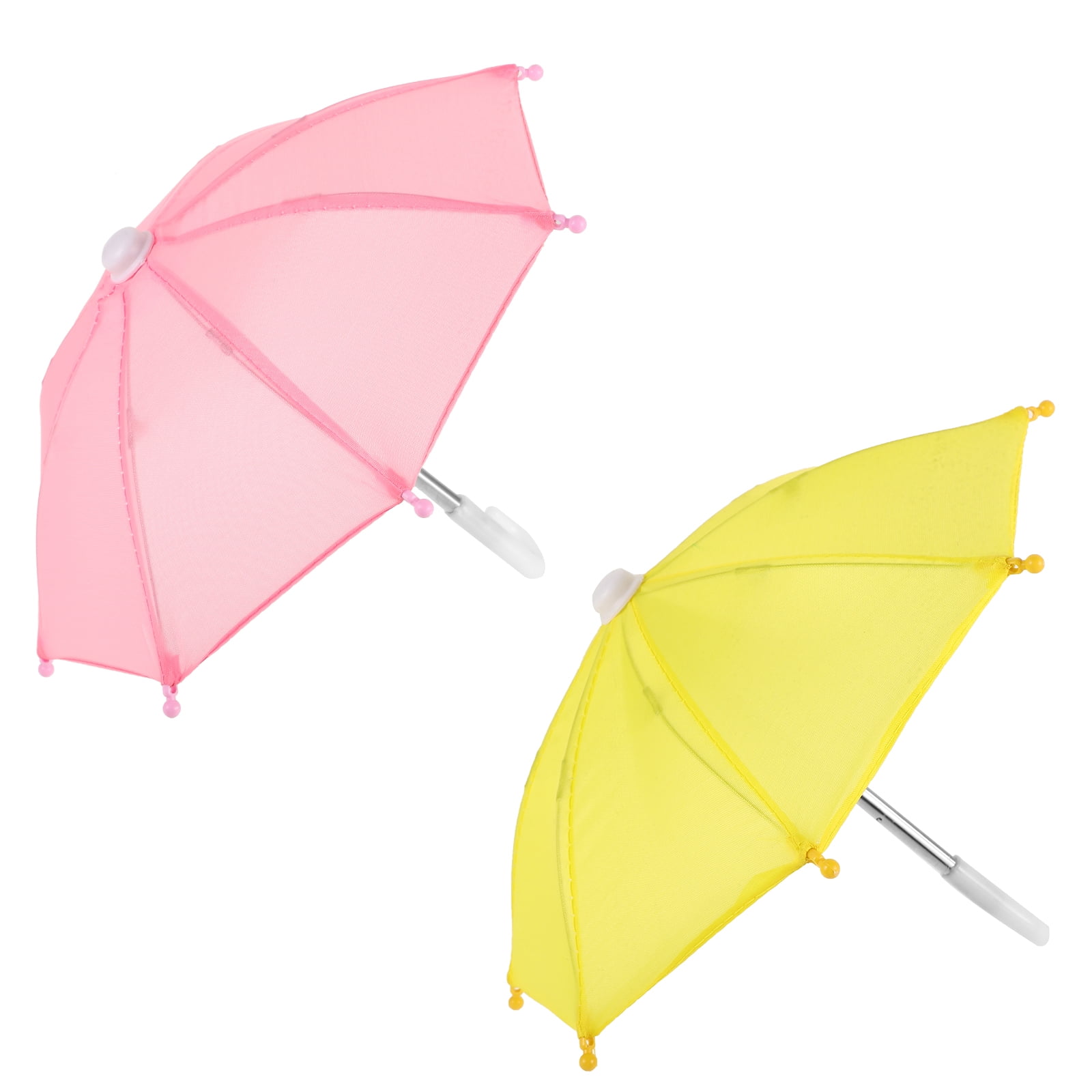 Vaguelly 5PCS Mini Rainy Umbrellas Tiny Umbrellas Miniature Colorful Sunny Rainy