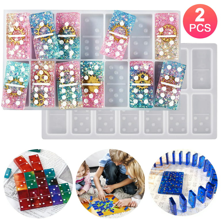 1pc 28 Square Silicone Mold For Dominoes, Resin Dropping & Crystal Glue Mold  For Diy Cute Cartoon Patterns, Suitable For Kids' Play And Early  Mathematics Education Learning Toys