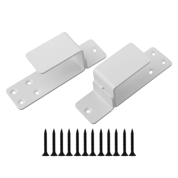 2pcs Door Barricade Brackets Alloy Steel Upgrade Door Barricade Security Bar U-Shaped Design Pull Down Open Rod Bracket Parts