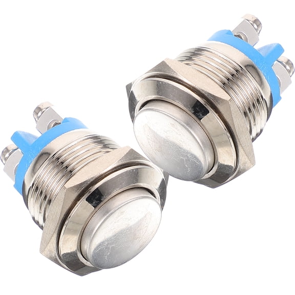 2pcs Door Bell Ringer Button Door Bell Button Only Auto-reset Panel Push Button